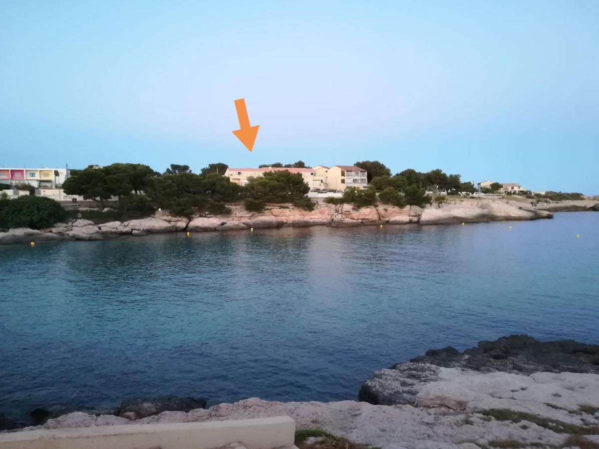 Bel Appartement Avec Terrasse - Plage De Carro A Pied Martigues Eksteriør billede
