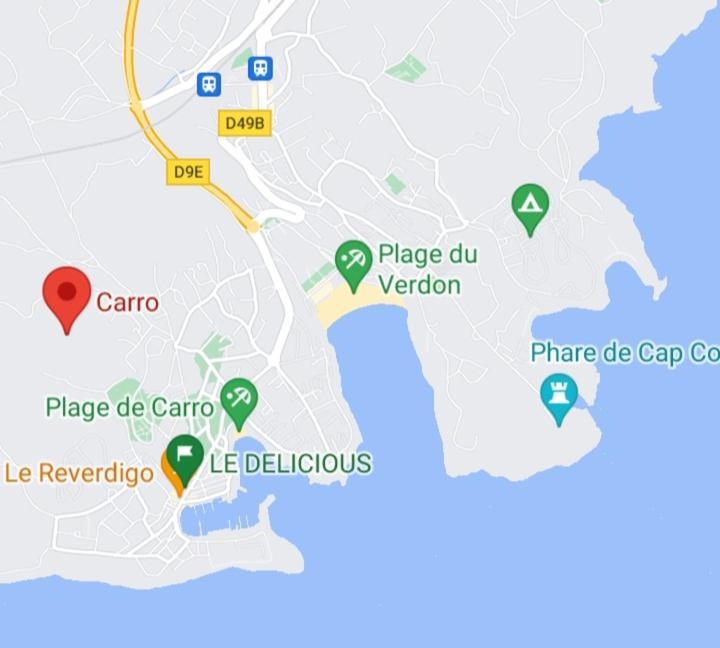 Bel Appartement Avec Terrasse - Plage De Carro A Pied Martigues Eksteriør billede